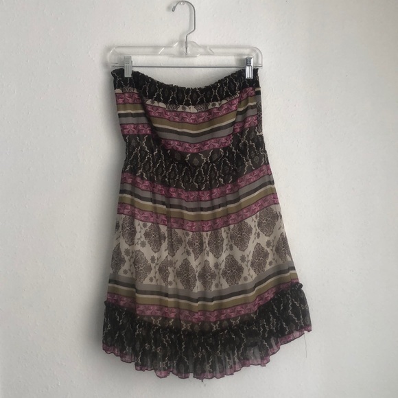 Double Zero Dresses & Skirts - Double Zero Bohemian Strapless Dress